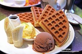 搵食能手資料網 咖啡弄 香蕉巧克力冰淇淋鬆餅 foodie food waffles