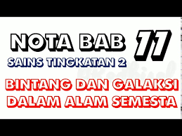 Sukatan kssm sains tingkatan 2 terdiri daripada 4 tema dengan 13 bab yang perlu dikuasai oleh murid. Nota Bab 11 Bintang Dan Galaksi Dalam Alam Semesta Sains Tingkatan 2 I Think Map Fred Kisel Youtube