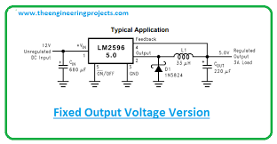 When the lm2596 is used as shown in the figure 1 test circuit, system performance will be as shown in. Lm2596 Buck Converter Datasheet Pinout Features Applications The Engineering Projects