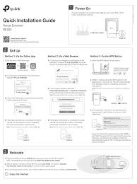 The initial step for the tplink extender setup is to make a wired connection. Tp Link Re300 Quick Installation Manual Pdf Download Manualslib