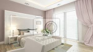 Man wird darüber lachen, sich lustig machen, es. Ein 3d Rendering Der Modernen Schlafzimmer Mit Rosa Wand Leinwandbilder Bilder Appartment Innenraume Bettwasche Myloview De