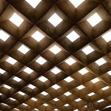 Waffle Slab Ceiling Design Interior Lighting Ceiling Skylight Design