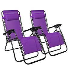 Not a lot of people know that the zero gravity chair is designed by nasa to increase the safety of the astronauts as they escape the earths gravity. Zero Gravity Chairs Recliner Lounge Patio Chairs Set Of 2 Purple Buy Online In Botswana At Botswana Desertcart Com Productid 91004192