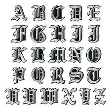 The english alphabet derives from the latin alphabet that is use there are 26 letters in the english alphabet, consisting of 21 consonants and five v. A Z 26pcs Lot Alphabet Old English Font Letter Patches Embroidered Iron On Patch Sew On Bagdes 5cm High Patches Aliexpress