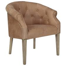 Phi villa pu leather club chair with wood legs, tufted mid century accent sofa chair, thick padded armchair for bedroom, living room. Kirkwall Club Chair Oka