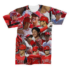 Shohei ohtani nippon ham fighters youth baseball jersey size 110. Shohei Ohtani 3d Collage Face T Shirt Alloverprint Ca