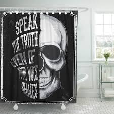 We are born, and we live, and yet we have so much trouble confronting this unifying truth. Cynlon Red Tattoo Skull Graphic Design Devil Head Evil Dark Gothic Brush Danger Bathroom Decor Bath Shower Curtain 66x72 Inch Walmart Com Walmart Com