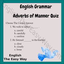We Walk To School A Careful B Carefully C Careless Http English The Easy Way Com Grammar Grammar Page1 Html Englishgrammar Engelska