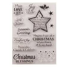 Christmas postage stamps and postmarks, rubber stamps for craft, card making christmas cards. Merry Christmas Snowflake Stars Christmas Tree Clear Stamps For Card Making Decoration And Diy Scrapbooking Tools Arts Crafts Sewing Scrapbooking Uniformatecolombia Com