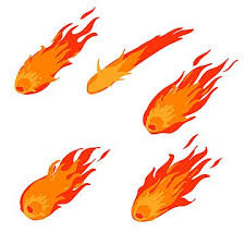 Comet Asteroid And Meteorite Atmospheric Fireballs With Handdrawn Doodle Cartoon Style Vector Comet Clipart Blaze Fireball Png And Vector With Transparent Ba How To Draw Hands Cartoon Styles Doodle Cartoon