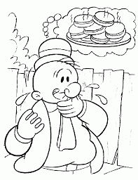 He suddenly had super powers whenever eating a can of spinach. Popeye Coloring Pages Coloring Home