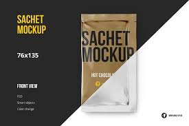 Wet Wipes Sachet Mockup Graphic Design Inspiration Poster Mockup Sachet