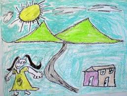 Gambar diatas merupakan salah satu gambar sketsa pemandangan, terdapat pohon besar yang di latar belakangi oleh gambar pegunungan dan bulan yang begitu besar. Gambar Lukisan Pantai Yang Mudah Ditiru Cikimm Com