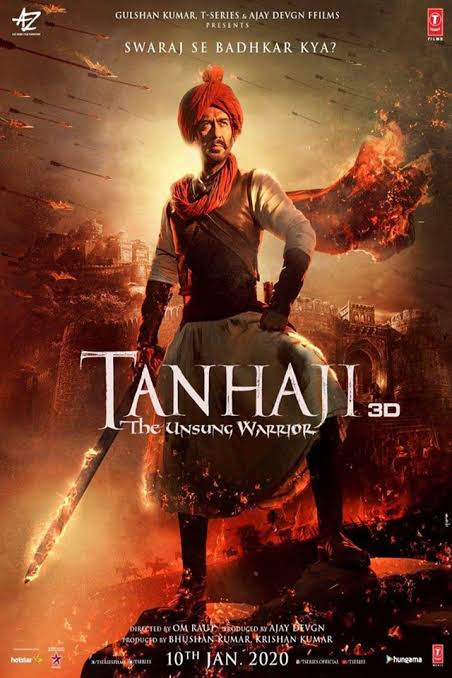 Tanhaji: The Unsung Warrior - Official Movie Poster (2020) | Series Hub Cinema