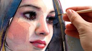 WATERCOLOR TUTORIAL with METALLIC MARKERS! + how to break a painting  routine!