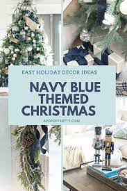 Living room ideas with navy blue sofaliving room design ideasliving room designs living rooms living room furniture decorliving room decorating ideas room. 130 Christmas Navy Blue Decor Ideas In 2021 Blue Christmas Decor Blue Christmas Gold Christmas Decorations