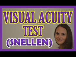 Visual Acuity Test With Snellen Eye Chart Exam Cranial Nerve 2 Assessment Nursing