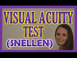 visual acuity test with snellen eye chart exam cranial nerve 2 assessment nursing