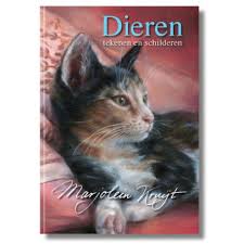 Boek Dieren Tekenen En Schilderen Met Marjolein Kruijt Poes Harde Kaft Dieren Tekenen Huisdier Portretten Kat Schilderij