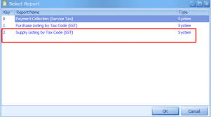 Service type code (service tax regulation) #1. Sst Where To Maintain Customer Id In Supply Listing By Tax Code Sst Autocount Resource Center