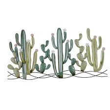 Decoracion De Pared Cactus De Metal 136x68 Atacama Maisons Du Monde