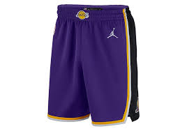 Los angeles lakers icon edition. Nike Nba Los Angeles Lakers Statement Edition Swingman Shorts Field Purple Fur 59 00 Basketzone Net