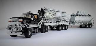 Heavily Modified Am General M814 Cargo Truck With Mercedes Benz W123 Limousine Body V123 Lang Lego Technic Cool Lego Lego Studios