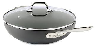 All Clad E7859464 Ha1 Hard Anodized Nonstick Dishwasher Safe Pfoa Free Chefs Pan Wok Cookware 12 Inch Black All Clad Hard Anodized Cookware Dishwasher Safe