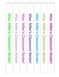 Great for custom spice jars & pouches. Printable 1 Inch Binder Spine Worksheets Teachers Pay Teachers