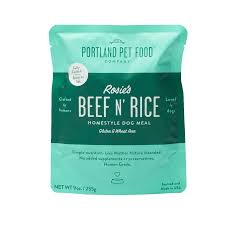 Visit your local portland petsmart store for essential pet supplies like food, treats and more from top brands. Portland Pet Food Rosie S Beef N Rice Ready To Eat Pouch Wet Dog Food 9 Oz R R Pet Lifestyle And Supply