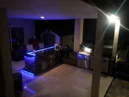 outdoor kitchens with led lighting (36
