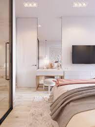 Pink White Is Another Concept Design Small Apartment In Kiev Moderninteriordesignbedroom Kamar Tidur Nyaman Ide Kamar Tidur Desain Interior