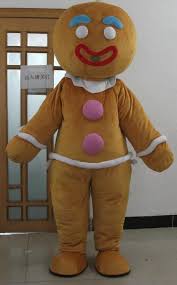 Men's oversized gingerbread man mascot costume, as shown, one size. Promo Offer Adult Christmas Gingerbread Man Costume Mascot 23 Special Toys Link 96