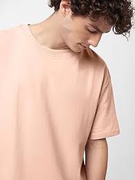 The Souled StoreSolids Oversized: Nude PinkOversized T-Shirts : Amazon.in:  Fashion