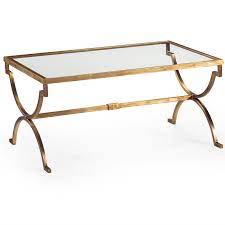 Gold leaf glass coffee table. Gold Coffee Table Coffee Table In Antique Gold Leaf Finish