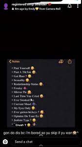 Snapchat Funny Snapchat Question Game Snapchat Questions Instagram Questions