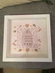 New Home Frame Can Be Personalised For Any Occasion Box Frame Art Scrabble Crafts Frame Crafts