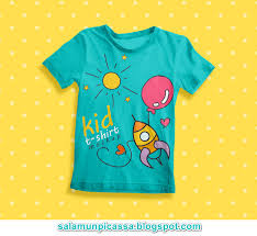 18 Mockup T Shirt Anak Anak Format Psd Salamun Picassa