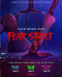 When the couples are locked into the escape room. What Is Fear Street About And Why Does It Have An R Rating