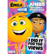 Emoji movie coloring pages characters. The Emoji Movie Coloring Activity Book 7 3 4in X 10 3 4in Party City