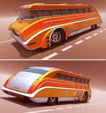 Dark Roasted Blend Vintage Modern Concept Buses Bus Modern Vintage Steampunk Design