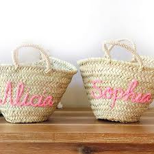 Personalized easter baskets are a charming and adorable way to show our affection for the beloved ones in our lives. Amazon Com Personalized Create Your Own Moroccan Handmade Straw Basket Bridesmaid Gift Spring Birthdays Wedding Flower Girl Basket Hands Craft Easter Baskets Kids Customize By Hand With Your Name Pom Pom