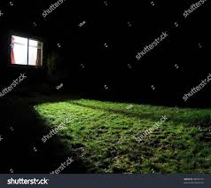 Dark House Night Window Light On Stock Photo Edit Now 48463147