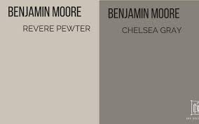 Unlike the previous two paint colors, this one is not light. Benjamin Moore Chelsea Gray And Revere Pewter Novocom Top