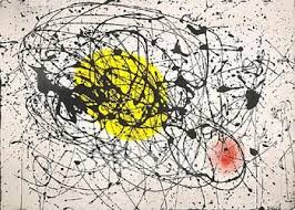 Joan Miro Yellow Moonbird Reproduction Oil Painting Joan Miro Art Oil Painting
