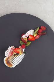 Seafood appetizer and other food on table. This Recipe For Deconstructed Pavlova Is Exquisite And Delicious Pavlova Winter Desserts Fine Dining Fine Dining Desserts