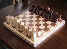 Unique Handmade Wooden Chess Set Woodworkingprojectschessboard Wooden Chess Wooden Chess Pieces Diy Chess Set