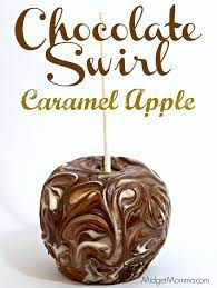 Chocolate Swirl Caramel Apple Gourmet Caramel Apples Candy Apple Recipe Gourmet Candy Apples