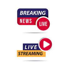 Live Streaming Breaking News Label Vector Template Design Illustration News Icons Live Icons Template Icons Png And Vector With Transparent Background For Fr Illustration Design Template Design Breaking News