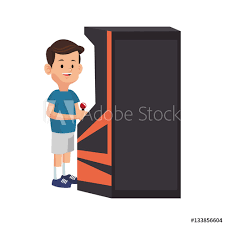 Maybe you would like to learn more about one of these? Muchacho De Dibujos Animados Jugando En La Maquina De Juego Sobre Vinilos Para La Pared Hermosa Videojuego Nino En Edad Preescolar Myloview Es